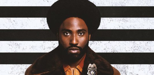 Blackkklansman frame from the movie