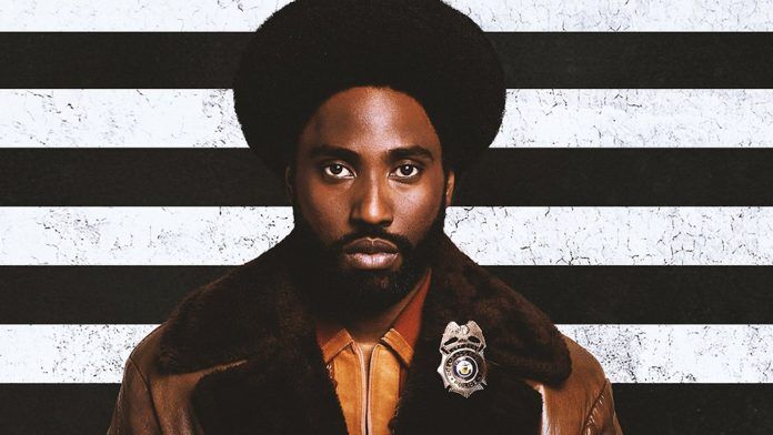 Blackkklansman frame from the movie