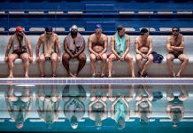 Image from the movie Le grand bain (2018)