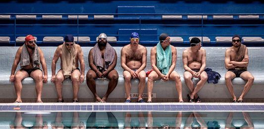 Image from the movie Le grand bain (2018)